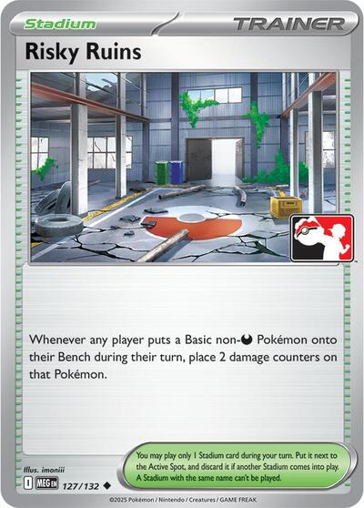 2022 Pokemon: Prize Pack Series Cards () - Risky Ruins (#127/132, Uncommon) (, Near Mint)