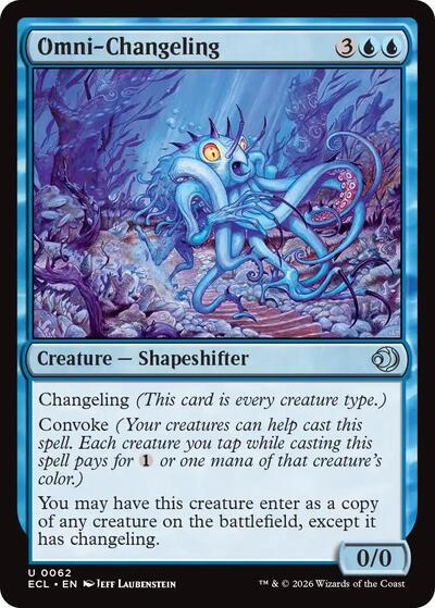 2026 Magic: The Gathering: Lorwyn Eclipsed (ECL) - Omni Changeling (#62, Uncommon) (, Near Mint)