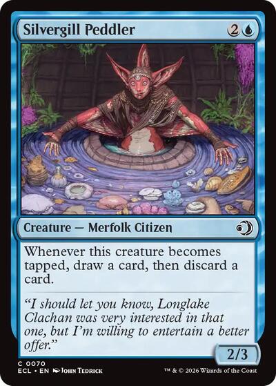 2026 Magic: The Gathering: Lorwyn Eclipsed (ECL) - Silvergill Peddler (#70, Common) (, Near Mint)