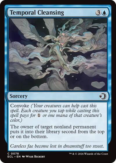 2026 Magic: The Gathering: Lorwyn Eclipsed (ECL) - Temporal Cleansing (#78, Common)
