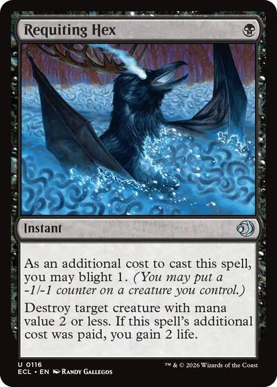 2026 Magic: The Gathering: Lorwyn Eclipsed (ECL) - Requiting Hex (#116, Uncommon) (, Near Mint)
