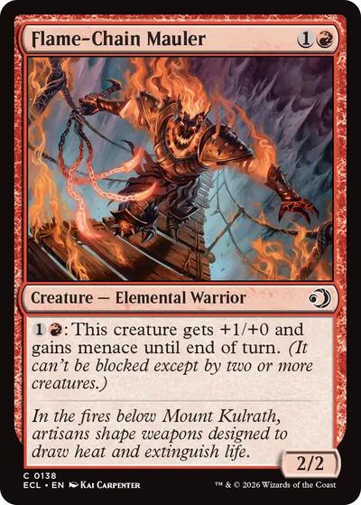 2026 Magic: The Gathering: Lorwyn Eclipsed (ECL) - Flame Chain Mauler (#138, Common) (, Near Mint)