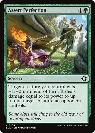 2026 Magic: The Gathering: Lorwyn Eclipsed (ECL) - Assert Perfection (#164, Common) (, Near Mint)