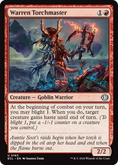 2026 Magic: The Gathering: Lorwyn Eclipsed (ECL) - Warren Torchmaster (#163, Uncommon) (, Near Mint)
