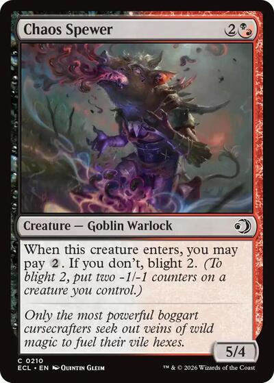 2026 Magic: The Gathering: Lorwyn Eclipsed (ECL) - Chaos Spewer (#210, Common)