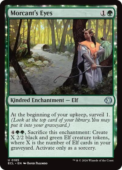 2026 Magic: The Gathering: Lorwyn Eclipsed (ECL) - Morcants Eyes (#185, Uncommon) (, Near Mint)