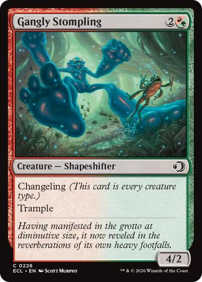 2026 Magic: The Gathering: Lorwyn Eclipsed (ECL) - Gangly Stompling (#226, Common) (, Near Mint)