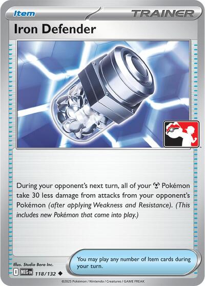 2022 Pokemon: Prize Pack Series Cards () - Iron Defender (#118/132, Uncommon) (, Near Mint)
