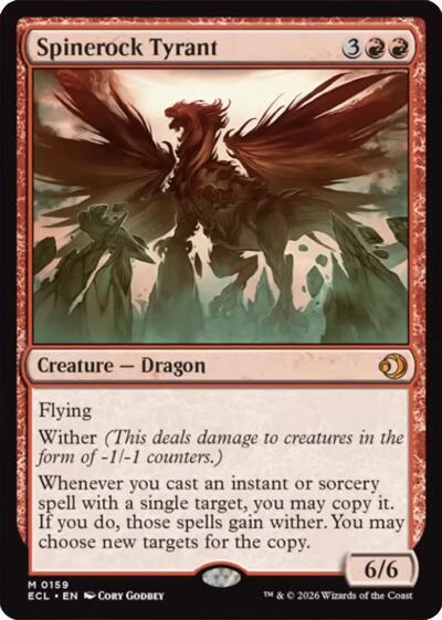 2026 Magic: The Gathering: Lorwyn Eclipsed (ECL) - Spinerock Tyrant (#159, Mythic Rare) (, Near Mint)