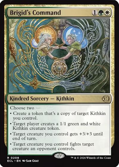 2026 Magic: The Gathering: Lorwyn Eclipsed (ECL) - Brigids Command (#208, Rare) (, Near Mint)