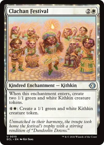2026 Magic: The Gathering: Lorwyn Eclipsed (ECL) - Clachan Festival (#10, Uncommon)