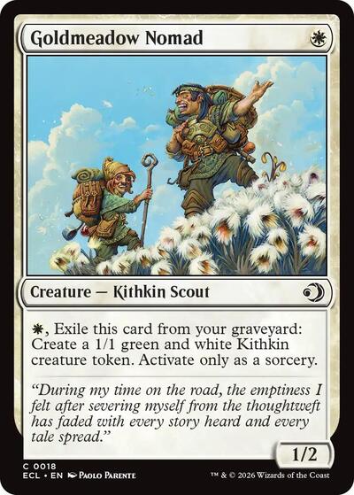 2026 Magic: The Gathering: Lorwyn Eclipsed (ECL) - Goldmeadow Nomad (#18, Common) (, Near Mint)