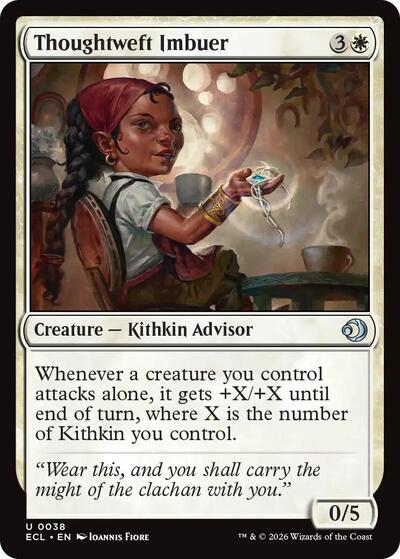 2026 Magic: The Gathering: Lorwyn Eclipsed (ECL) - Thoughtweft Imbuer (#38, Uncommon) (, Near Mint)