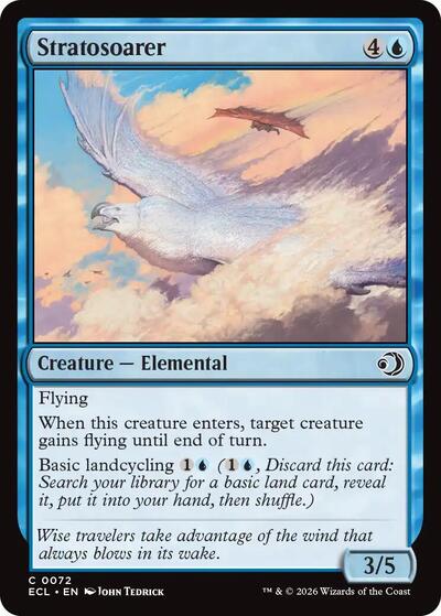 2026 Magic: The Gathering: Lorwyn Eclipsed (ECL) - Stratosoarer (#72, Common) (, Near Mint)