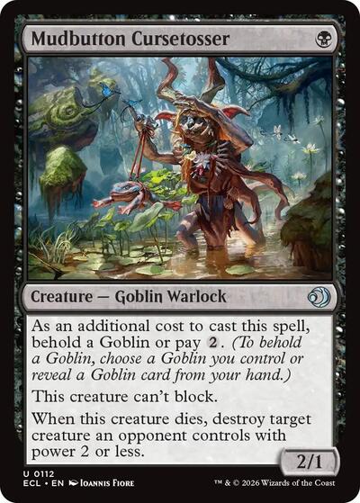 2026 Magic: The Gathering: Lorwyn Eclipsed (ECL) - Mudbutton Cursetosser (#112, Uncommon) (, Near Mint)