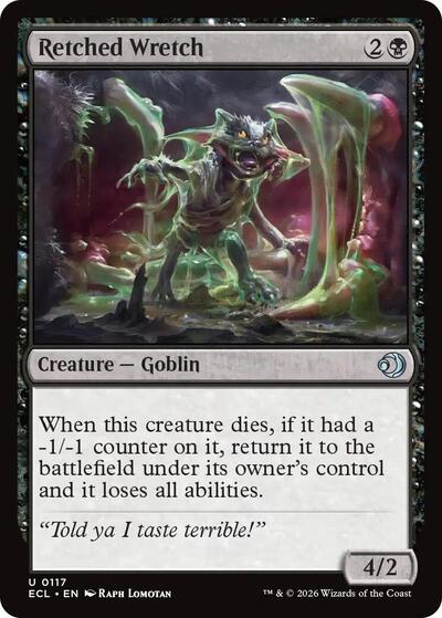 2026 Magic: The Gathering: Lorwyn Eclipsed (ECL) - Retched Wretch (#117, Uncommon) (, Near Mint)