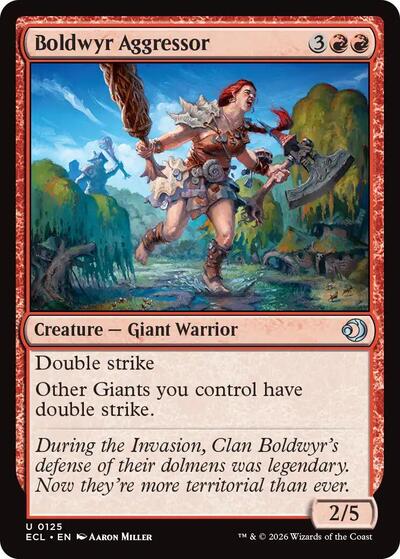 2026 Magic: The Gathering: Lorwyn Eclipsed (ECL) - Boldwyr Aggressor (#125, Uncommon) (, Near Mint)
