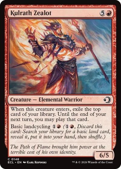 2026 Magic: The Gathering: Lorwyn Eclipsed (ECL) - Kulrath Zealot (#148, Common) (, Near Mint)