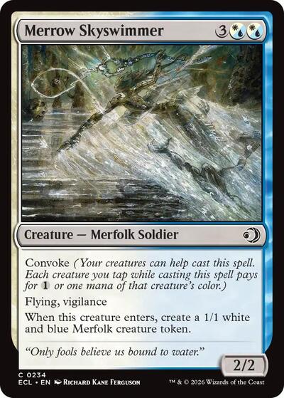 2026 Magic: The Gathering: Lorwyn Eclipsed (ECL) - Merrow Skyswimmer (#234, Common)