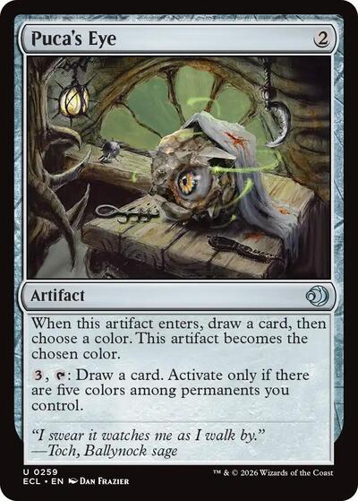 2026 Magic: The Gathering: Lorwyn Eclipsed (ECL) - Pucas Eye (#259, Uncommon)