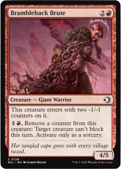 2026 Magic: The Gathering: Lorwyn Eclipsed (ECL) - Brambleback Brute (#128, Common)