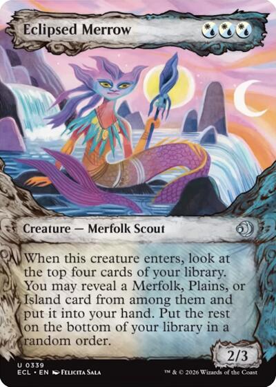 2026 Magic: The Gathering: Lorwyn Eclipsed (ECL) - Eclipsed Merrow Showcase (#339, Uncommon) (Foil, Near Mint)