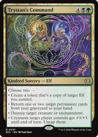 2026 Magic: The Gathering: Lorwyn Eclipsed (ECL) - Trystans Command (#247, Rare) (, Near Mint)