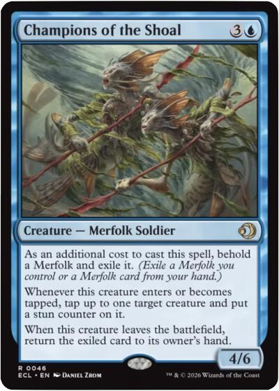 2026 Magic: The Gathering: Lorwyn Eclipsed (ECL) - Champions of the Shoal (#46, Rare) (, Near Mint)