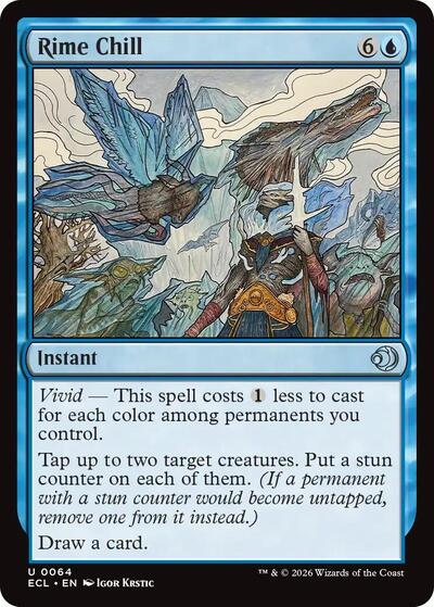 2026 Magic: The Gathering: Lorwyn Eclipsed (ECL) - Rime Chill (#64, Uncommon) (, Near Mint)