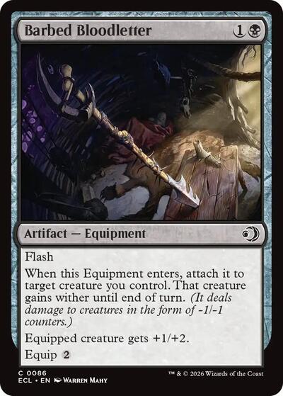 2026 Magic: The Gathering: Lorwyn Eclipsed (ECL) - Barbed Bloodletter (#86, Common)