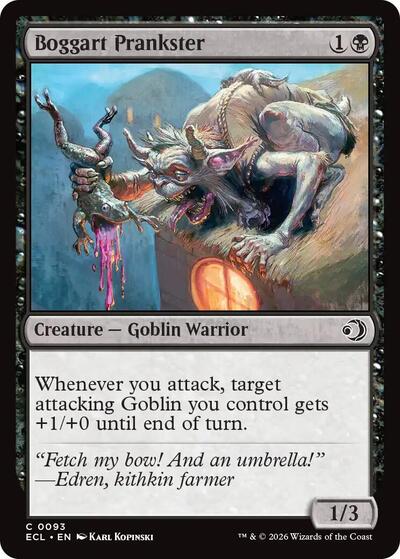 2026 Magic: The Gathering: Lorwyn Eclipsed (ECL) - Boggart Prankster (#93, Common) (, Near Mint)