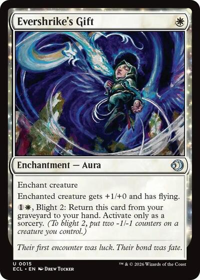 2026 Magic: The Gathering: Lorwyn Eclipsed (ECL) - Evershrikes Gift (#15, Uncommon) (, Near Mint)