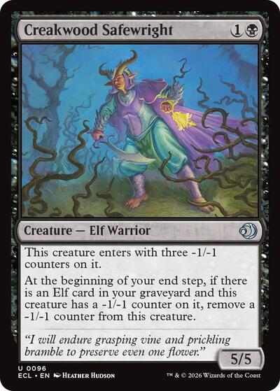 2026 Magic: The Gathering: Lorwyn Eclipsed (ECL) - Creakwood Safewright (#96, Uncommon)