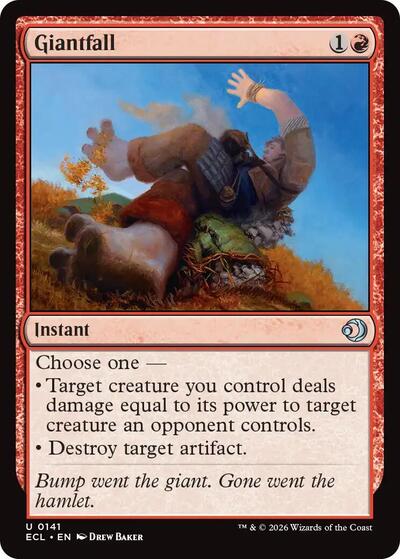 2026 Magic: The Gathering: Lorwyn Eclipsed (ECL) - Giantfall (#141, Uncommon)