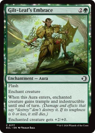 2026 Magic: The Gathering: Lorwyn Eclipsed (ECL) - Gilt Leafs Embrace (#177, Common)