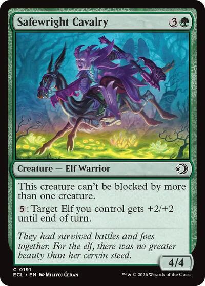 2026 Magic: The Gathering: Lorwyn Eclipsed (ECL) - Safewright Cavalry (#191, Common)