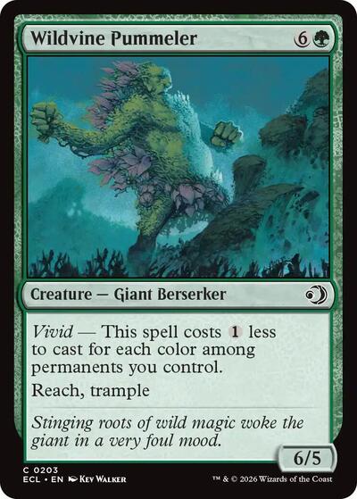 2026 Magic: The Gathering: Lorwyn Eclipsed (ECL) - Wildvine Pummeler (#203, Common) (, Near Mint)