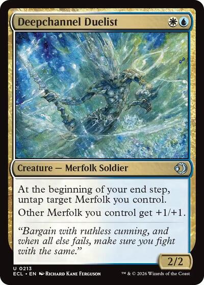 2026 Magic: The Gathering: Lorwyn Eclipsed (ECL) - Deepchannel Duelist (#213, Uncommon)