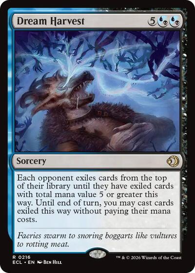 2026 Magic: The Gathering: Lorwyn Eclipsed (ECL) - Dream Harvest (#216, Rare) (, Near Mint)