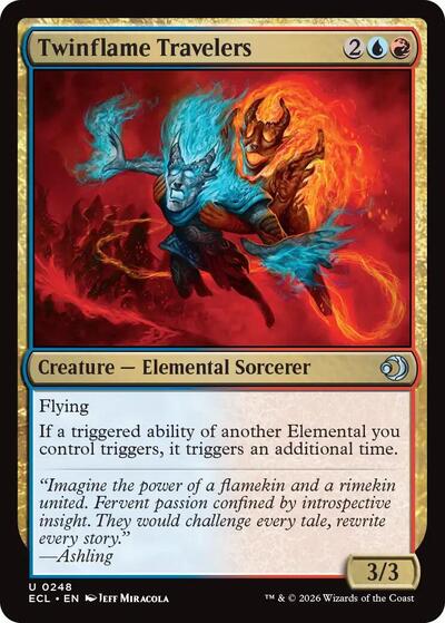 2026 Magic: The Gathering: Lorwyn Eclipsed (ECL) - Twinflame Travelers (#248, Uncommon)