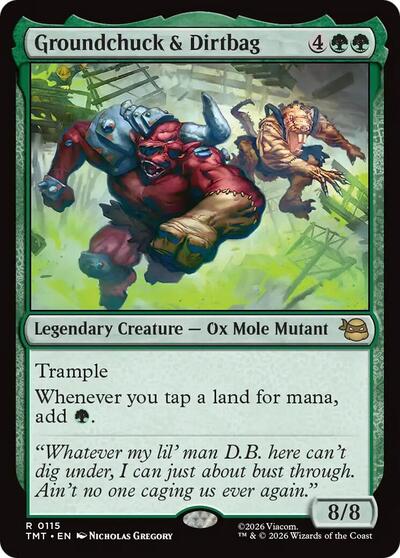 2026 Magic: The Gathering: Teenage Mutant Ninja Turtles (TMT) - Groundchuck and Dirtbag (#115, Rare) (, Near Mint)