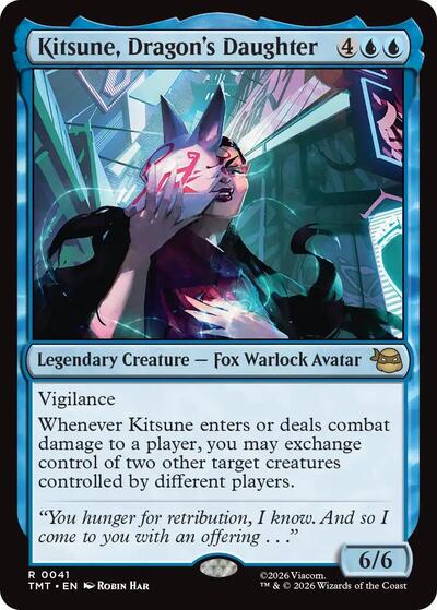 2026 Magic: The Gathering: Teenage Mutant Ninja Turtles (TMT) - Kitsune Dragons Daughter (#41, Rare) (, Near Mint)