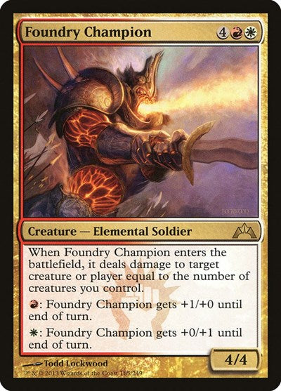 2013 Magic: The Gathering: Gatecrash (GTC) - Foundry Champion (#165, Rare) (, Near Mint)
