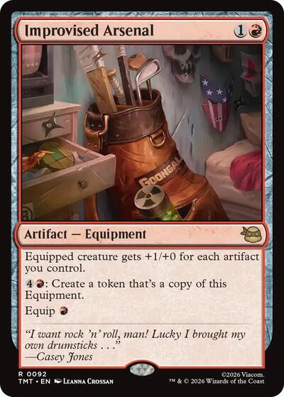2026 Magic: The Gathering: Teenage Mutant Ninja Turtles (TMT) - Improvised Arsenal (#92, Rare) (, Near Mint)