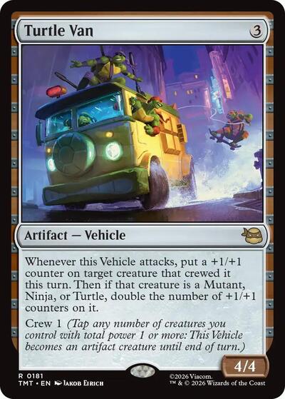 2026 Magic: The Gathering: Teenage Mutant Ninja Turtles (TMT) - Turtle Van (#181, Rare) (, Near Mint)