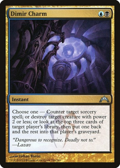 2013 Magic: The Gathering: Gatecrash (GTC) - Dimir Charm (#154, Uncommon) (, Near Mint)