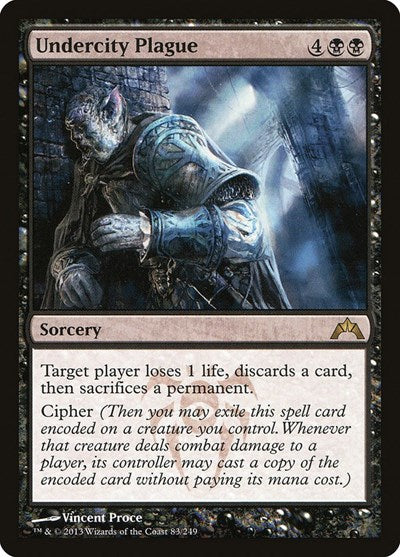 2013 Magic: The Gathering: Gatecrash (GTC) - Undercity Plague (#83, Rare) (, Lightly Played)