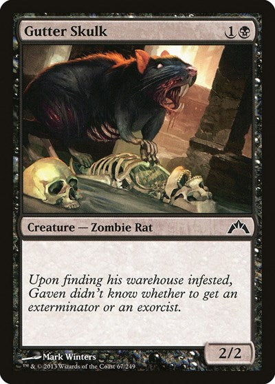 2013 Magic: The Gathering: Gatecrash (GTC) - Gutter Skulk (#67, Common) (, Near Mint)