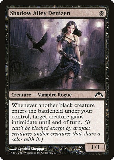 2013 Magic: The Gathering: Gatecrash (GTC) - Shadow Alley Denizen (#76, Common) (Foil, Near Mint)