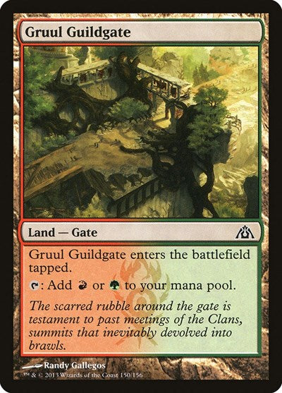 2013 Magic: The Gathering: Dragon's Maze (DGM) - Gruul Guildgate (#150, Common) (Foil, Near Mint)